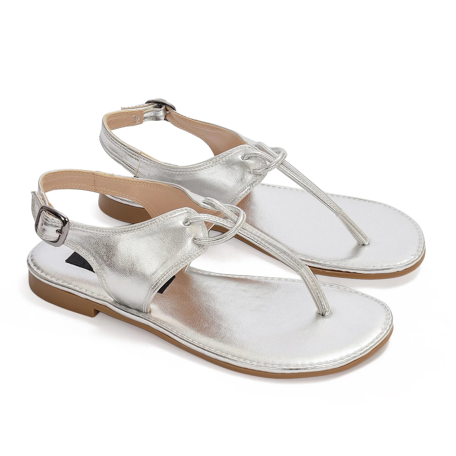 Flat Sandal TI244 Silver