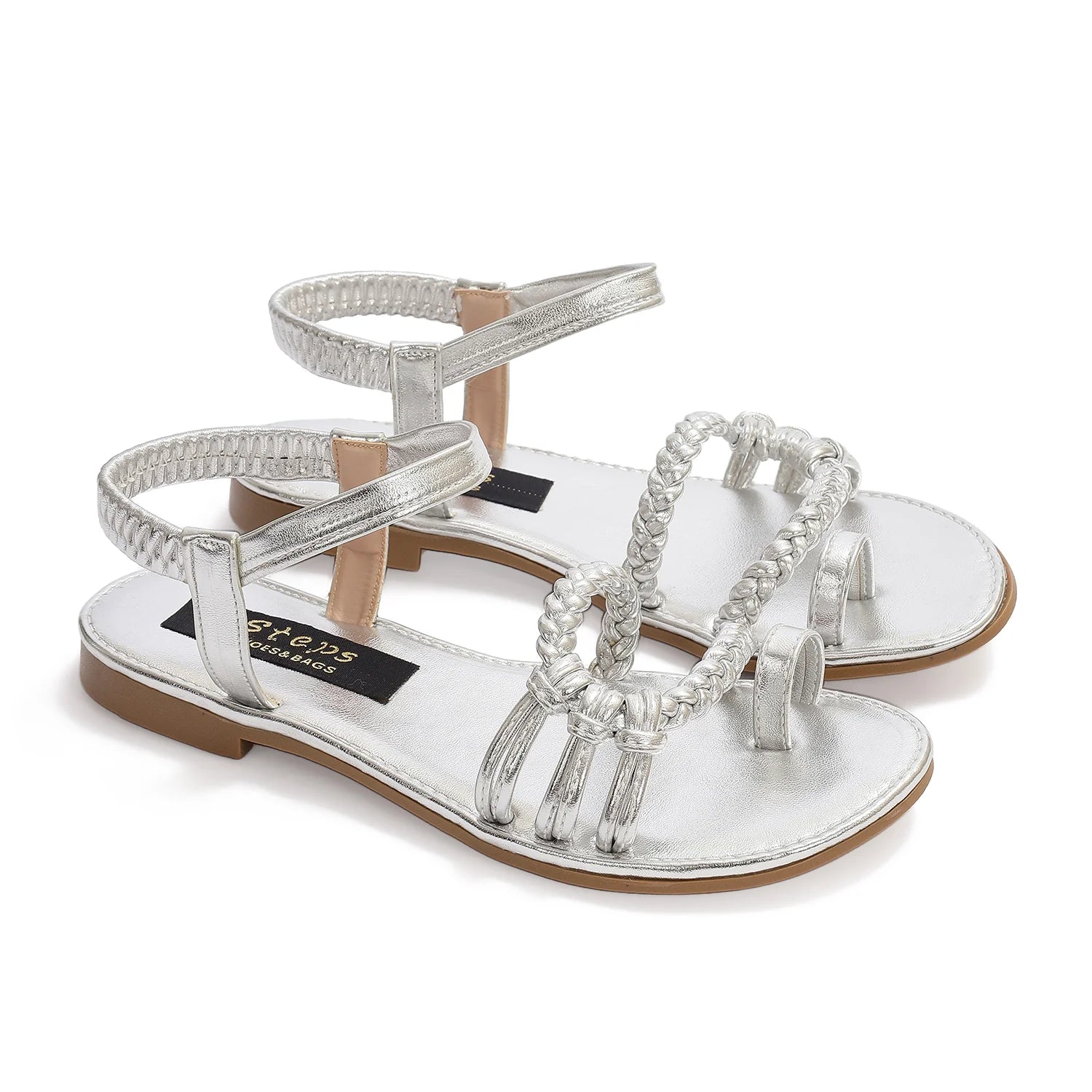 Flat Sandal TI253 Silver
